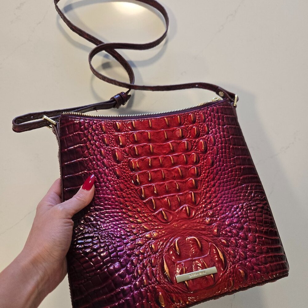 BRAHMIN Katie Crossbody Bag/Purse in RUBY MELBOURNE OMBRE